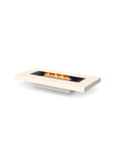 Table Brasero GIN 90 LOW Bone Brûleur BioEthanol inox - EcoSmart Fire