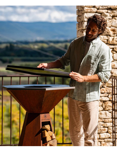 Couvercle de protection pour brasero - Agape - Ø 85 - Hexagone