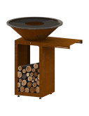 Tablette B.B.O Cognac pour basero Ø 78 & Ø 88 cm - Oyat