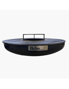 Brasero rond Ø 102 cm à poser - Noir - Ocho Brasero 2