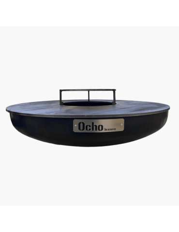 Brasero rond Ø 102 cm à poser - Noir - Ocho Brasero 2