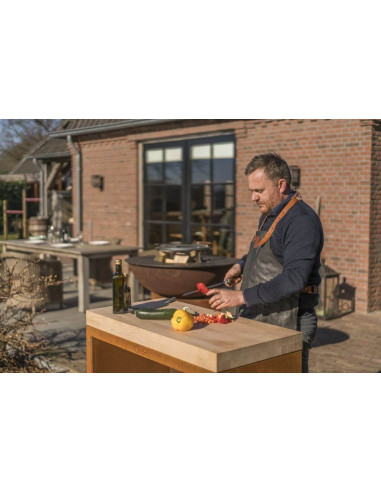 Desserte de travail - Corten - Tavolo Large Pro - Quoco
