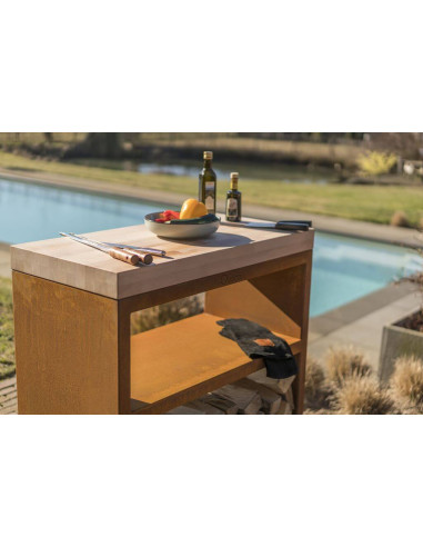 Desserte de travail - Corten - Tavolo Large Pro - Quoco