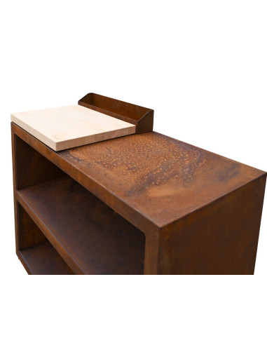 Desserte de travail - Corten - Tavolo Large - Quoco 