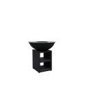 Pack brasero rond Ø 94 cm sur meuble - Noir - Piatto - Large - Quoco