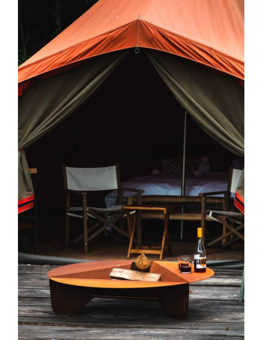 Bol à Feu Ø 100 cm - Acier Corten - Bonne Anse - Oyat