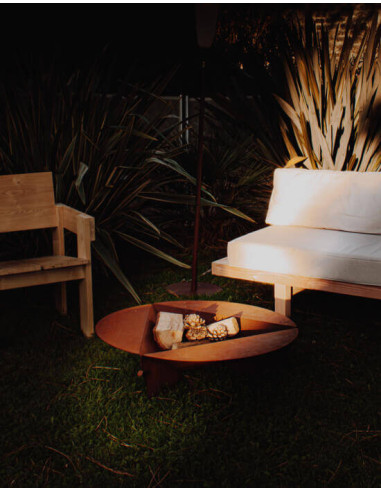 Bol à Feu Ø 120 cm - Acier Corten - Bonne Anse - Oyat