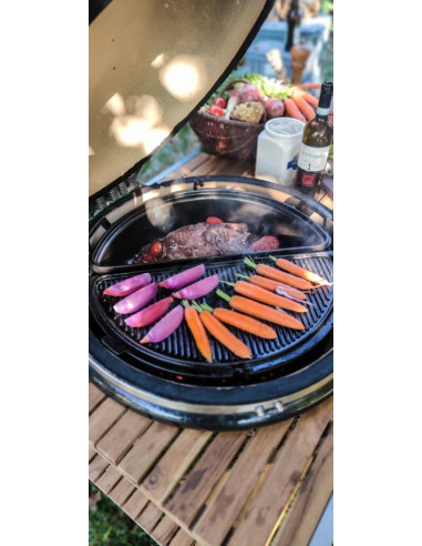Cocotte demi-lune en fonte pour Kamado Classic 2.0 - Monolith