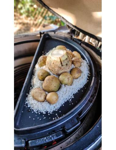 Cocotte demi-lune en fonte pour Kamado Classic 2.0 - Monolith