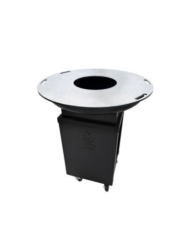 La p'tite Huguette - Brasero Plancha & Barbecue 75 cm - Noir - V2