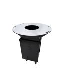 La p'tite Huguette - Brasero Plancha & Barbecue 75 cm - Noir - V2