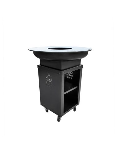 La p'tite Huguette - Brasero Plancha & Barbecue 75 cm - Noir - V2