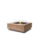 Table Brasero BASE 40 en Teck Brûleur BioEthanol - EcoSmart Fire