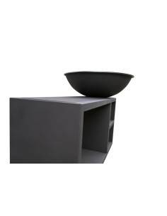 Brasero rond Ø 94 cm sur Table - Noir - Quoco 2